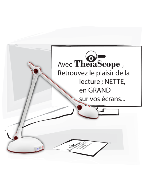 THEIA22-BLANC - téléagrandisseur basse vision