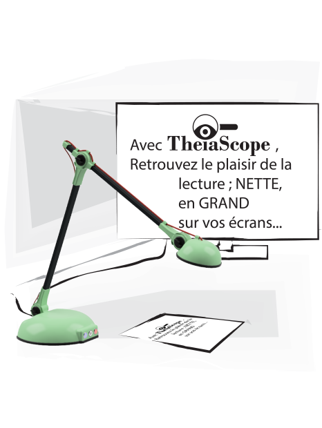 THEIA22-PISTACHE- téléagrandisseur basse vision
